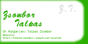 zsombor talpas business card